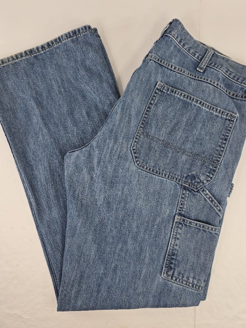 Old Navy Painter Jeans Men's SIZE 36x36 Blue Denim Carpenter Utility Work Pants.